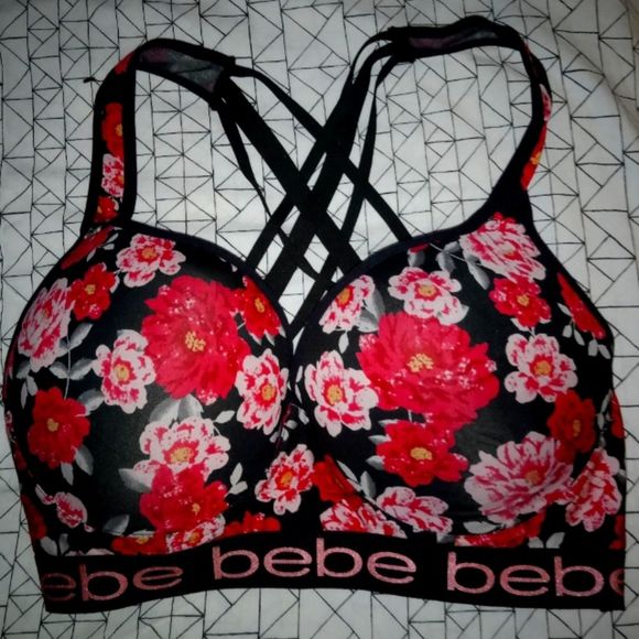 bebe Other - BEBE GENTLE LIFT SPORT BRA. FLORAL PRINT. NWOT.